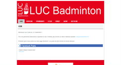 Desktop Screenshot of lucbadminton.ch