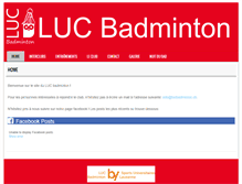 Tablet Screenshot of lucbadminton.ch